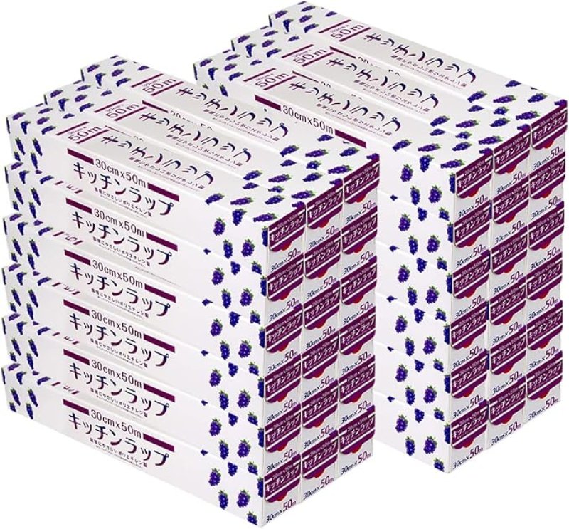 画像1: 【ケース販売】大和物産 食品用 キッチン ラップ 30cm×50m 30個セット [ B0B6DV64TY / 1120250710009 / ] (1)