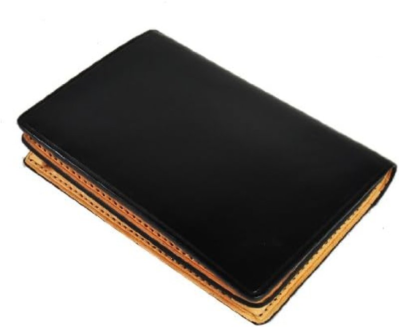 画像1: ◯IL Bussetto イルブセット メンズ 二つ折り名刺入れ/カードケース 11-013 Black ブラック [ B00HEUM5RK / 1120260213004 / ] (1)