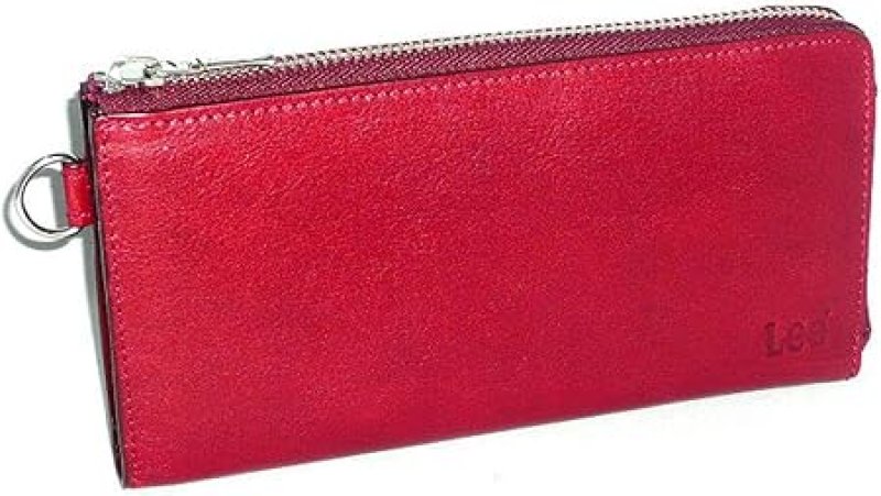 画像1: ◯(リー) Lee L字型ファスナー長財布 砂村オリジナル イタリアンレザー 0520232 (レッド(RE)) [ B07922NB9V / 1120260213006 / ] (1)