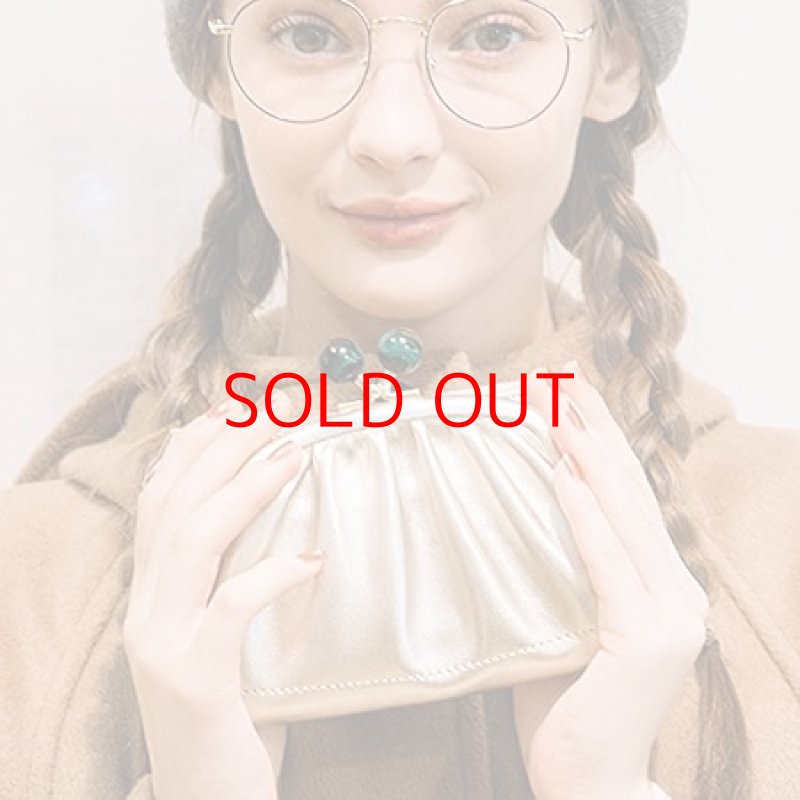 画像1: ◯ペルケ（perche'） 財布 レディース ジェムストーンがま口二つ折り財布【ゴールド/**】 [ B07TLZ8N5C / 1120260213007 / ] (1)