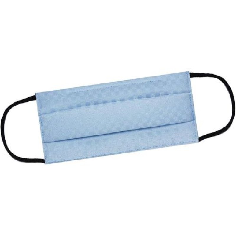 画像1: ☆NISHIORI 小杉織物 PURE SILK MASK 抗ウイルス シルクマスク 市松柄 天然素材 絹の布マスク (3) [ B08RYKXSXB / 1120260302003 / NO.984 / ] (1)