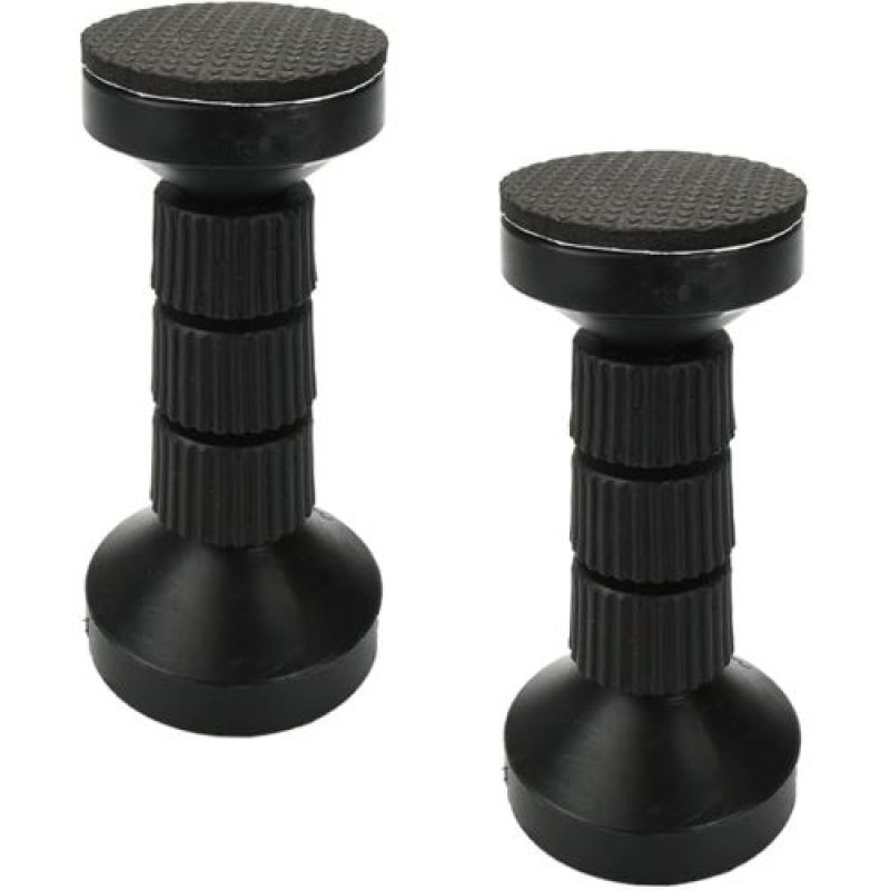 画像1: ★家具転倒防止 つっぱり棒 2本セット 長さ調節 保護パッド 簡単取り付け 天井 隙間 防災グッズ (ブラック) [ B0BTCYNJMT / 1120260423001 / HK-645 / 会員 NO.131 ] (1)