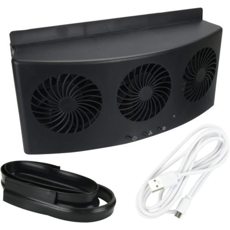 画像1: ★車載 USB式換気扇 風量3段階調整 換気ファン サーキュレーター ドア取り付け 車中泊 キャンピングカー [ B0C1RZPPNV / 1120260423006 / IHI22 / 会員 NO.131 ] (1)