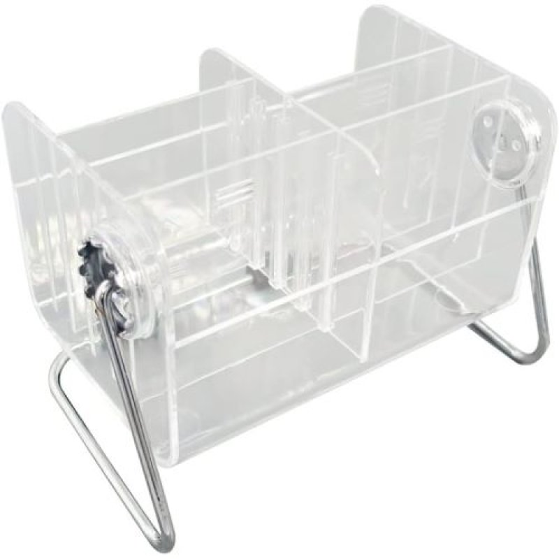 画像1: ★多機能リモコンラック アクリル製 卓上 小物収納 化粧品 文房具 仕切り移動可能 小分け管理 クリア (6格) [ B0BY87D1YR / 1120260423015 / Y-01 / 422169 ] (1)