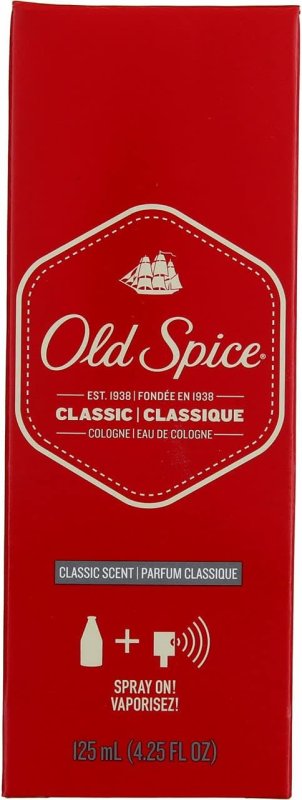 画像1: オールドスパイス　コロン　オリジナル125ml　Old Spice Cologne, Classic - 4.25 Oz [ B01C4VWZSW / 12044039335 / PPAX1320965 ] (1)
