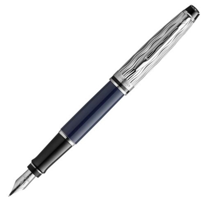 画像1: Waterman ウォーターマン 公式 エキスパート デラックス スペシャルエディション 万年筆 F 細字 ブルーCT 2167587 [ B09RWHWBGB / 3026981675874 / 2167587 ] (1)