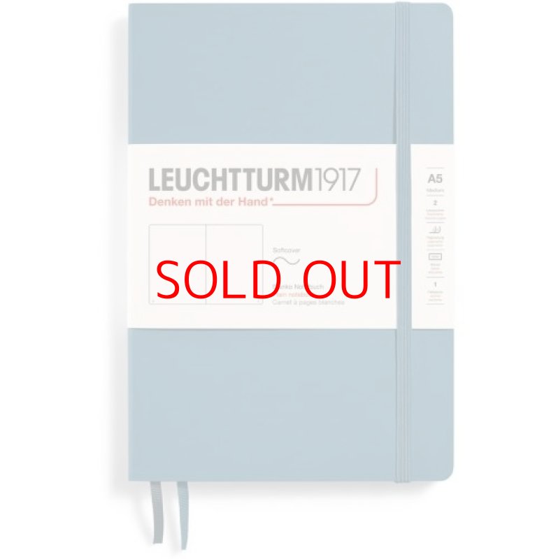 画像1: ◯LEUCHTTURM1917(ロイヒトトゥルム1917) ノート A5 無地 ソフトカバー ストーンブルー 363398 正規輸入品 [ B08SCFZXVC / 4004117588082 / ] (1)