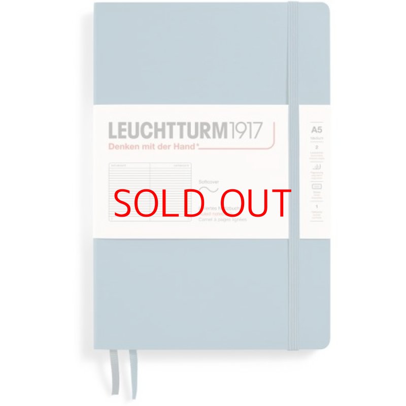 画像1: 〇LEUCHTTURM1917 ノート A5 横罫 ソフトカバー ストーンブルー 363400 正規輸入品 [ B08SCQ6DNN / 4004117588105 / / ] (1)