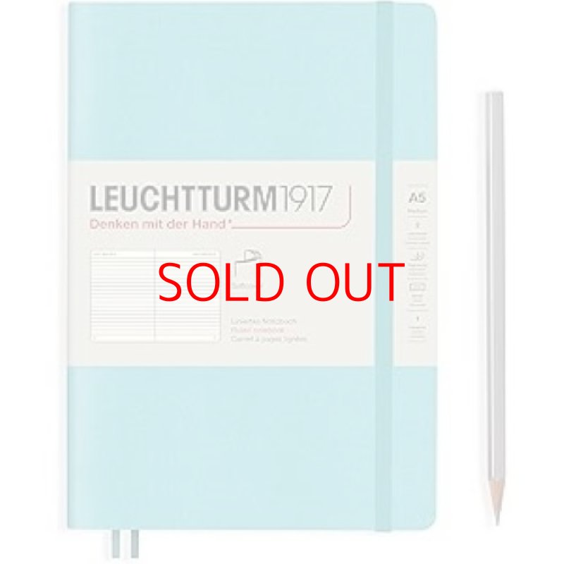 画像1: ◯LEUCHTTURM1917 ノート A5 横罫 ソフトカバー アクアマリン 363408 正規輸入品 [ B08SCKDSRS / 4004117588181 / ] (1)