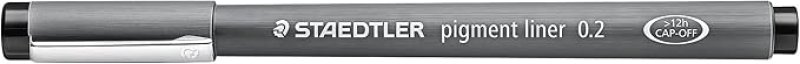 画像1: ステッドラー(STAEDTLER) 水性ペン ピグメントライナー ブラック 0.2mm 10本 黒 308 02-9 [ B003SYP8FM / 4007817327081 / 308 02-9 ] (1)