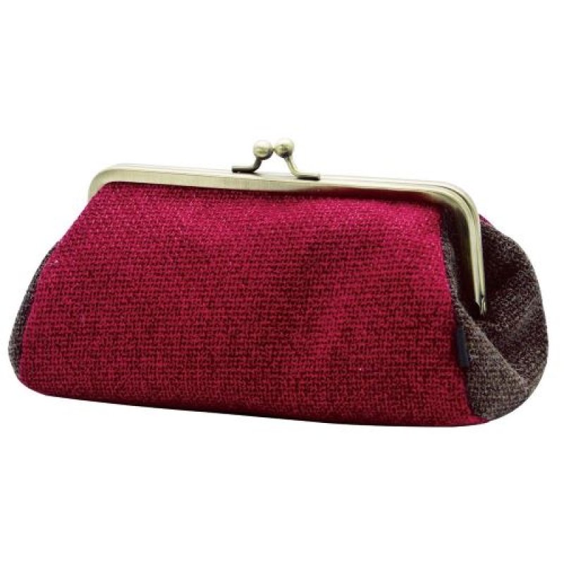 画像1: ◇現代百貨 coron コスメポーチ レッド 柔らかい生地 [ B00KARL9FS / 4516344068812 / / 3 ] (1)