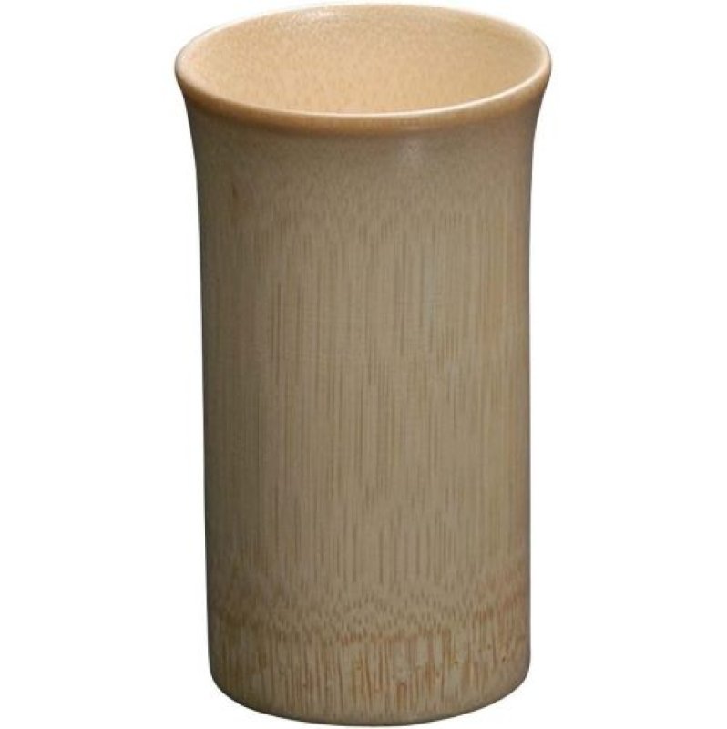 画像1: ☆竹人 山下工芸(Yamasita craft) 日本製 白竹一口ビール 28050870 [ B01N7GYSQW / 4518860127943 / NO.768 / ] (1)