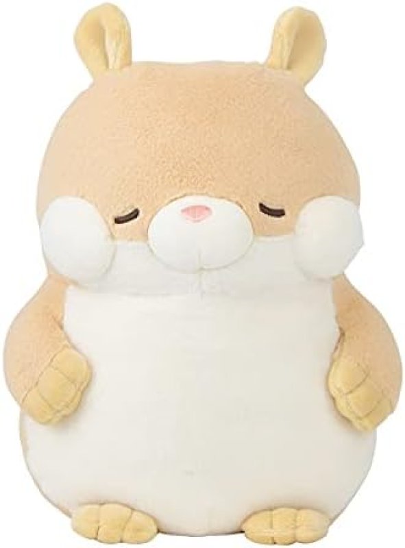 画像1: りぶはあと 抱き枕 ポクシン ハムスターのはむ Mサイズ(全長約26cm) ふわふわ かわいい 88801-31 [ B098SC59JC / 4523251026545 / 88801-31 ] (1)