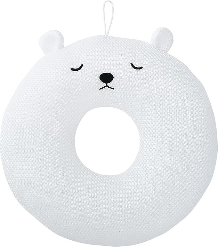画像1: りぶはあと バスクッション リラバス しろくまのラッキー (全長約33cm) お風呂 入浴グッズ 97822-11 [ B0B82BWQFK / 4523251029812 / 97822-11 ] (1)