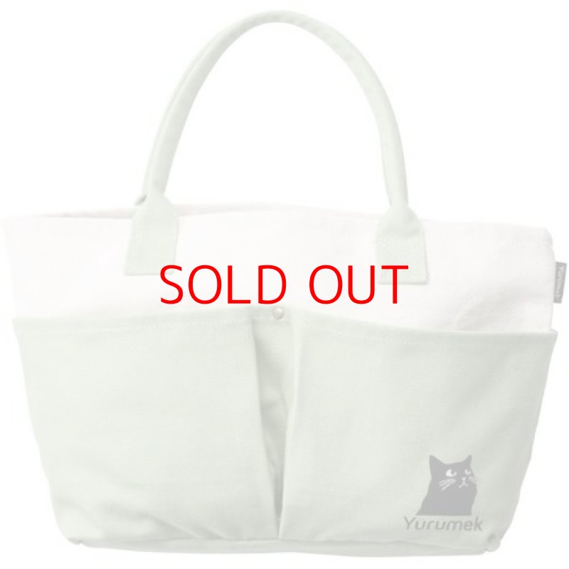 画像1: ◯パセオ 帆布マルチバッグ クロネコ ミント 42×12×24cm Yurumek 64-11MT [ B07PYTN6HF / 4528209327262 / ] (1)