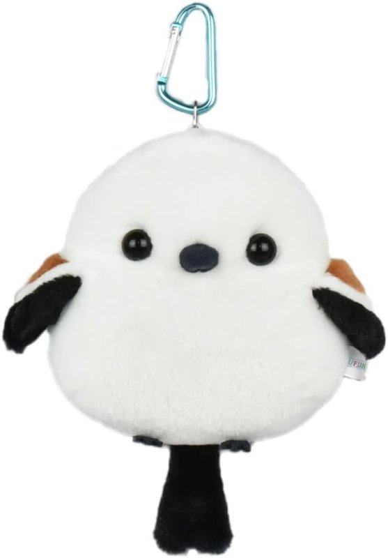 画像1: アミュファン(AMUFUN) シマエナガリールポーチ H13×W13×D5cm ポリエステル 702929 [ B0BD7ZZRLK / 4534943736253 / 702929 ] (1)