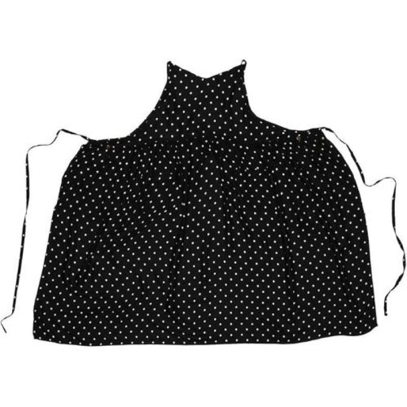 画像1: ☆フレンズヒル ロングエプロン ブラック L 100cm ヴィンテージドット HW-195-23 [ B07G7QTF77 / 4535279664234 / NO.951 / ] (1)