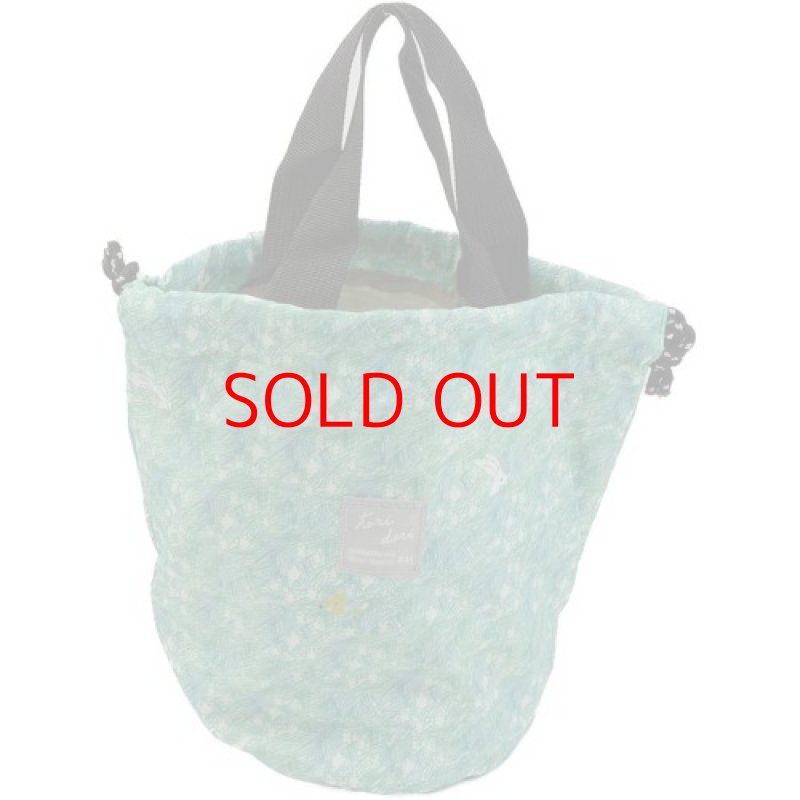 画像1: ☆フレンズヒル(Friendshill) 巾着バッグ ソウゲンカクレンボ グリーン 撥水加工 軽量 2WAY [ B085CLQ76V / 4535279727762 / NO.713 / ] (1)