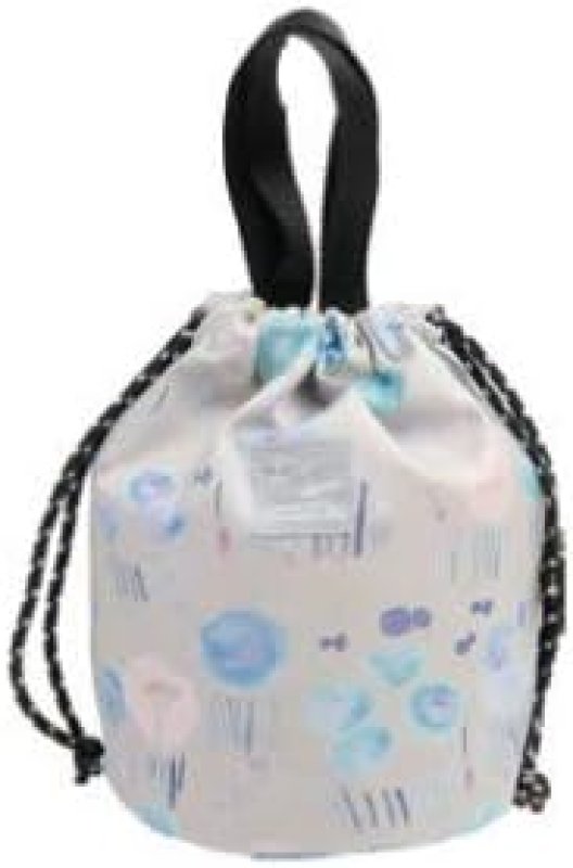 画像1: ◯フレンズヒル(Friendshill) 巾着バッグ ニジミハナ グレイ 撥水加工 軽量 2WAY [ B085CLSVT5 / 4535279727922 / ] (1)