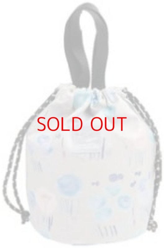 画像1: ◯フレンズヒル(Friendshill) 巾着バッグ ニジミハナ グレイ 撥水加工 軽量 2WAY [ B085CLSVT5 / 4535279727922 / ] (1)