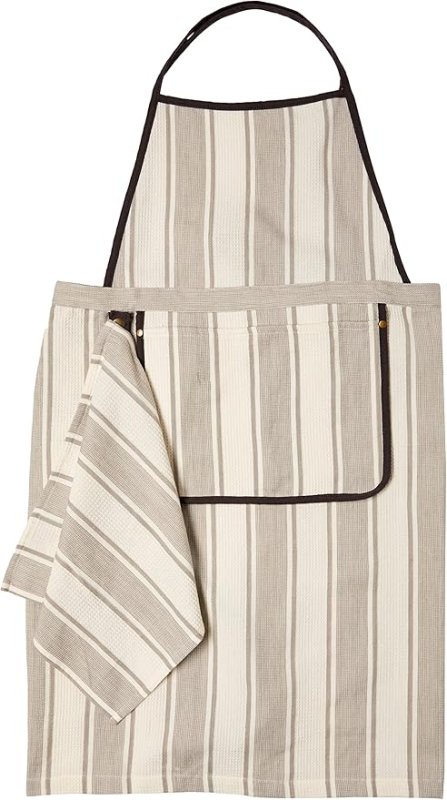 画像1: ◯フレンズヒル(Friendshill) switchワッフルロングエプロン（グレイ） [ B08YD76X14 / 4535279755864 / ] (1)