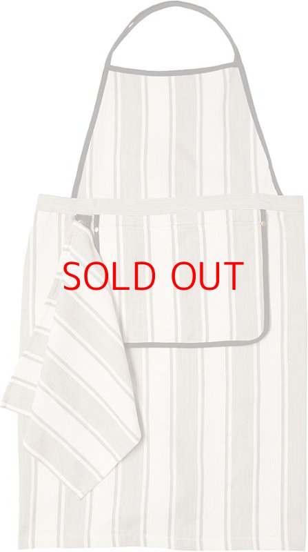 画像1: ◯フレンズヒル(Friendshill) switchワッフルロングエプロン（グレイ） [ B08YD76X14 / 4535279755864 / ] (1)