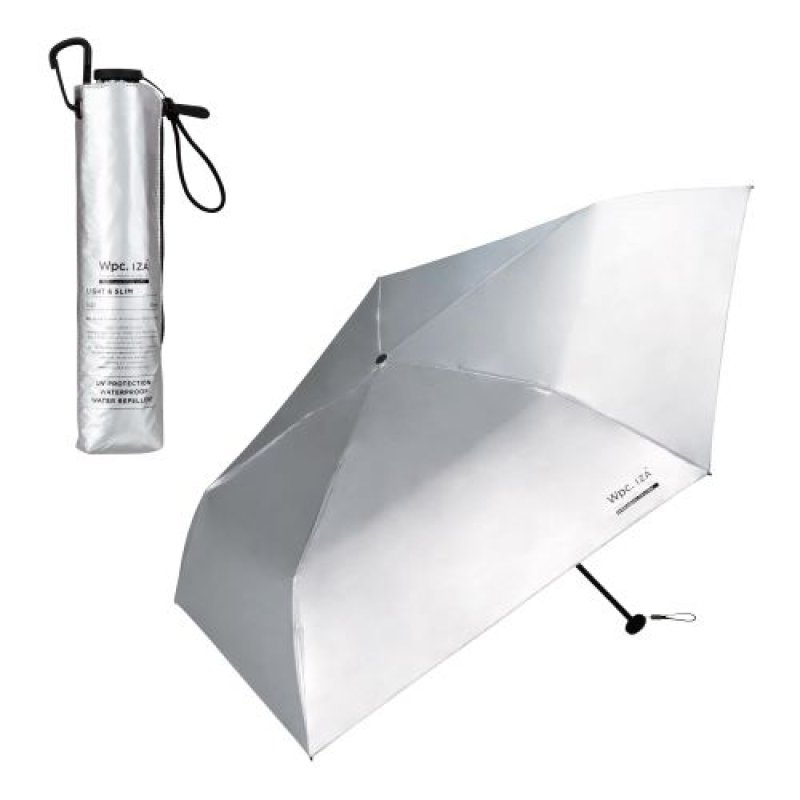 画像1: 《2025.5月上旬入荷予定》Wpc. 【2025】男の晴雨兼用傘 IZA Type:LIGHT ＆ SLIM シルバー ZA007-955-102 [ B0DTJ3M4S2 / 4537988312369 / ZA007-955-102 ] (1)