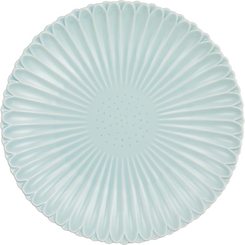 画像1: 石丸陶芸(HASAMI Porcelain) 波佐見焼 プレート 皿 L 約24cm マリーゴールド 水色 日本製 323090513 [ B09HTRJWSG / 4539124544702 / 323090513 ] (1)