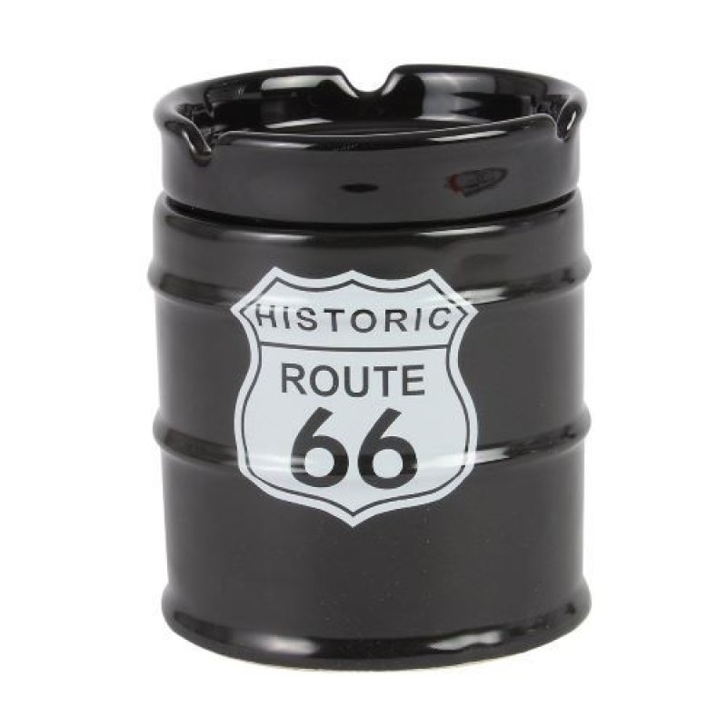 画像1: 愛龍社 NEWドラム缶灰皿 ROUTE66 AR-1426-4 [ B00XM8BGDM / 4539883426943 / AR-1426-4 ] (1)