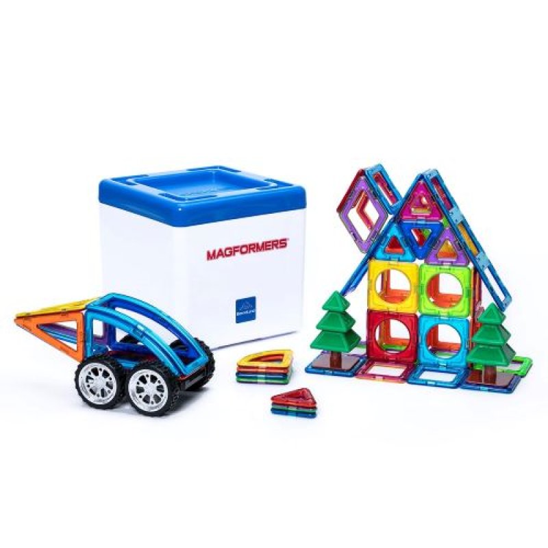 画像1: ボーネルンド (BorneLund) マグ・フォーマー (MAGFORMERS) ディスカバリーBOX 71ピース/あそび方冊子付き 3歳頃から 知育玩具 磁石 マグネット ブロック MF797014 [ B0CFZMRN3P / 4541356061421 / MF797014 ] (1)