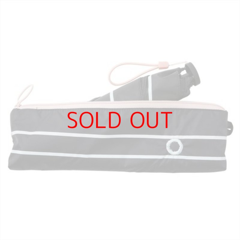 画像1: ★小川(Ogawa) 日傘 折りたたみ傘 レディース 遮熱 遮光 UV 99%以上 超軽量 122g コンパクト 50cm 5本骨 LINEDROPS マリンな休日 はっ水 安全カバー付 持ち運びしやすい ポーチ型収納袋付き ブラック 白くま 手開き 晴雨兼用 13877 [ B07SP9YXPW / 4547128138773 / LDP-2 / NO.109 ] (1)