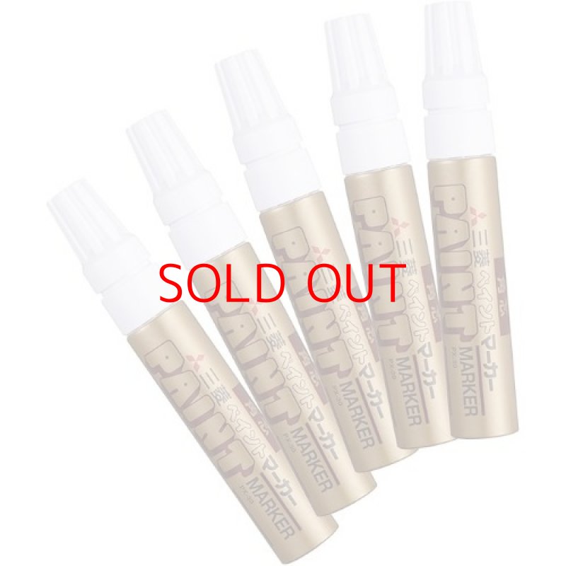 画像1: ☆三菱鉛筆 ペイントマーカー 太字 金 5本 PX30.25 [ B07NYXXXV6 / 4548351104375 / NO.1076 / ] (1)