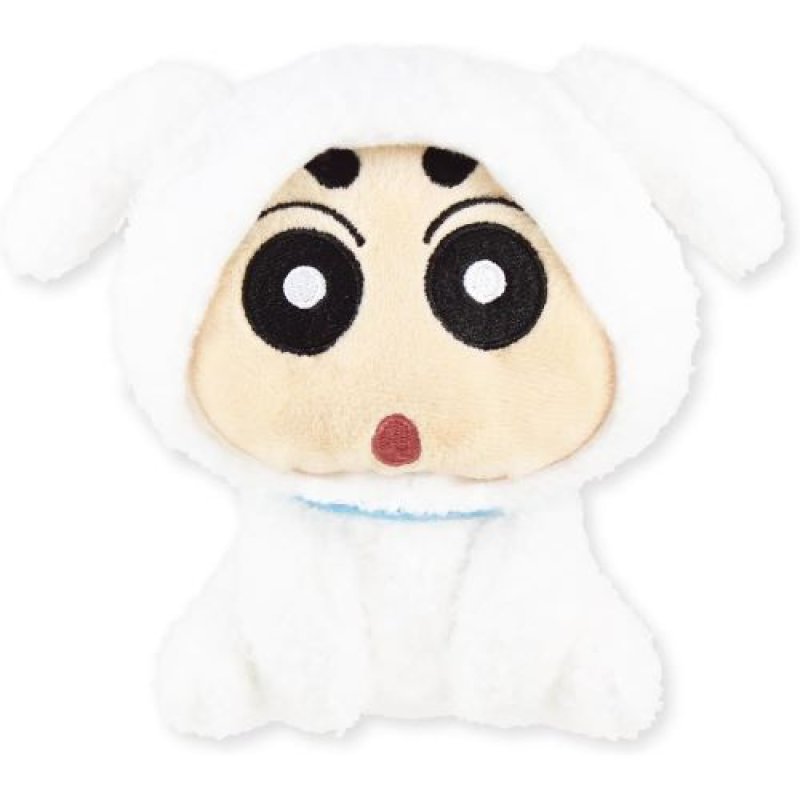 画像1: 《2025.9月入荷予定》ティーズファクトリー クレヨンしんちゃん おすわり マスコット シロしんちゃん 約H140×W110×D75mm以下 (手、足、耳、髪除く) KS-5541816SS [ B0D7NX212Q / 4548626207886 / KS-5541816SS ] (1)