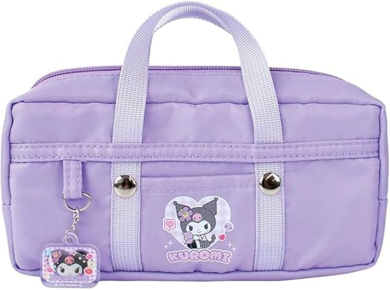 画像1: T'S Factory　 ペンポーチ サンリオキャラクターズスクバ風ペンポーチ SR-5543598KU クロミ [ B0D78TKCV3 / 4548626222100 / SR-5543598KU ] (1)