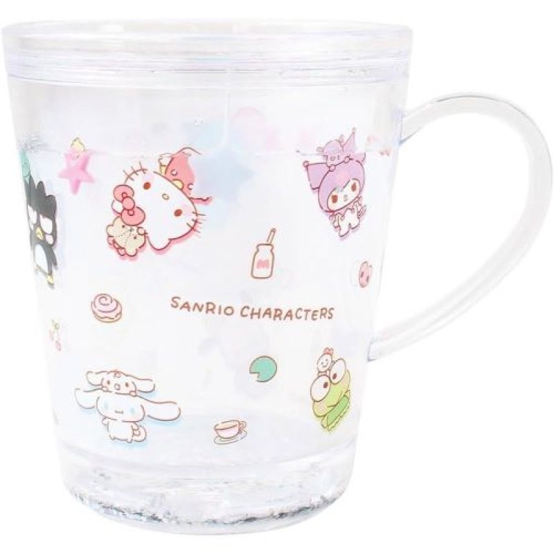 画像1: 《新商品4月入荷予定》ティーズファクトリー サンリオキャラクターズ ウォーターカップ ゆるっとシンプル SR-5526616YS [ B0DHZ6LKN2 / 4548626237852 / SR-5526616YS ] (1)