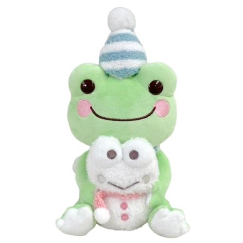 画像1: ◇ナカジマコーポレーション(Nakajima Corporation) けろけろけろっぴ×かえるのピクルス 雪だるま ピクルス ぬいぐるみ S 204318-24 H18×W11×D13cm [ B0D93FZT8Q / 4548643204318 / / 5058568 ] (1)