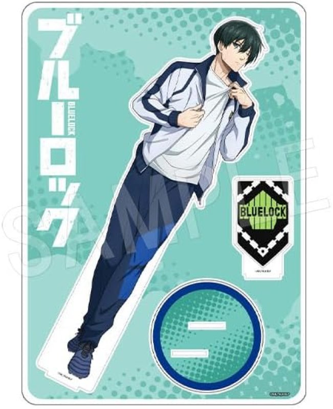 画像1: ★中外鉱業 ブルーロック BIGアクリルスタンド トレーニングver. 糸師 凛 約283×200mm アクリル製 [ B0CGTGXFN9 / 4549502139291 / / NO.111 ] (1)