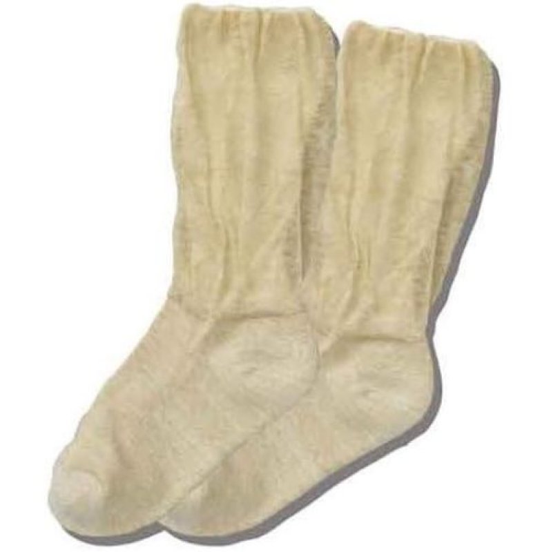 画像1: ◯Carelance（ケアランス） かぜまとう ふんわりガーゼのソックス 8732SK-80 ベージュ [ B071SM3WHZ / 4549503003430 / ] (1)