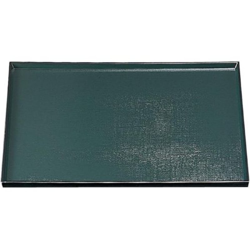 画像1: 〇福井クラフト お盆 5-42-10 トレー 布目盆 グリーン天横黒 緑 (グリーン) 39.3x28.6x1.6cm ABS 5-42-10 [ B07DXQBQHR / 4549972376738 / / ] (1)