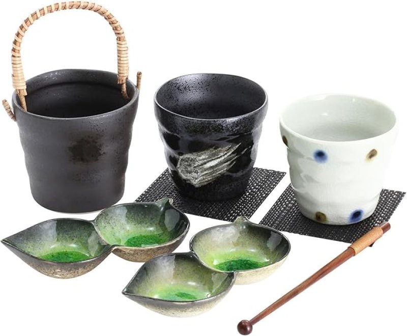 画像1: ☆竹人 山下工芸 ギフトセット 黒白 22.7×13.5×H8.8cm オンザロックペアセット 45015780 [ B07CTPFBS7 / 4550089272899 / NO.766 / ] (1)