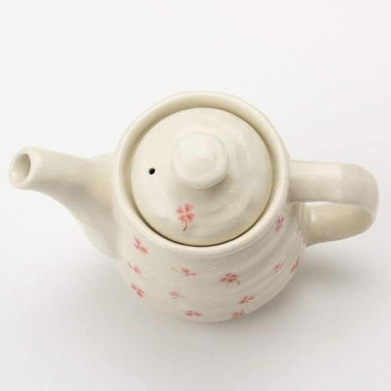 画像1: 〇美濃焼 ハッピークローバー ポット ピンク K21029 [ B00LE361CS / 4560213197929 / / ] (1)