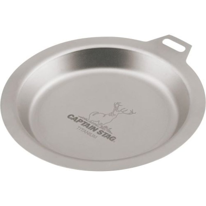 画像1: キャプテンスタッグ(CAPTAIN STAG) アウトドア 食器 皿 リッドプレート 13cm 軽量 チタン製 日本製 燕三条産 UH-4507 [ B0CVMYDWM3 / 4560464292183 / UH-4507 ] (1)
