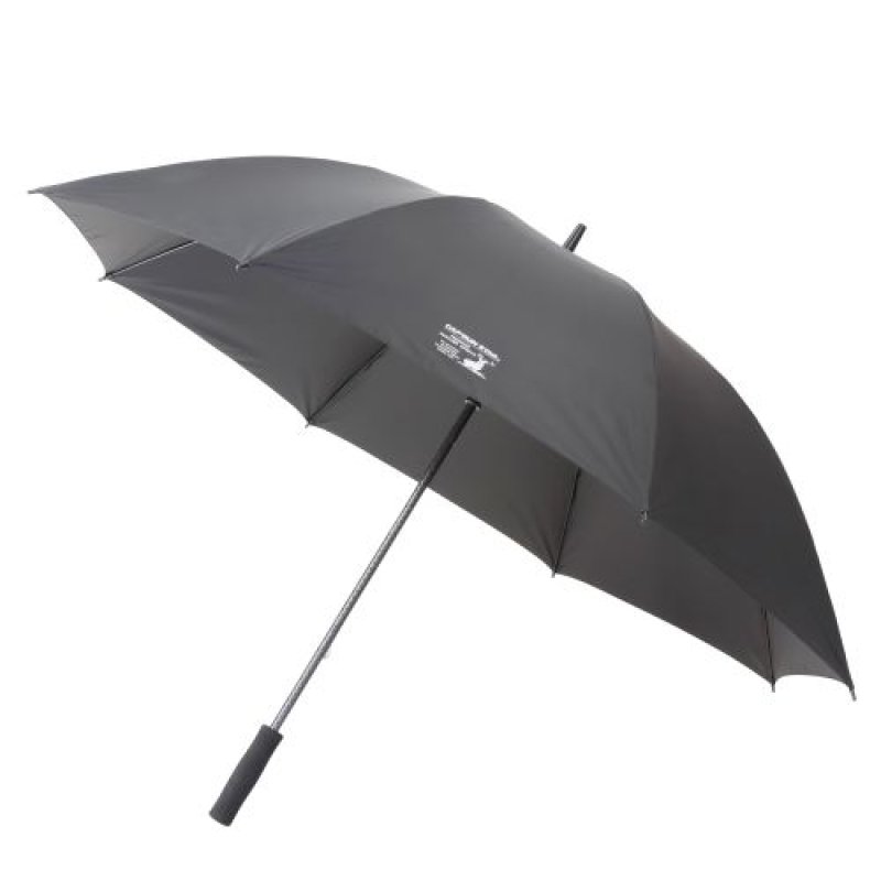 画像1: キャプテンスタッグ(CAPTAIN STAG) パラソル 傘 日傘 日除け UVカットスポーツ観戦用UV仕様パラソル 径155×高さ96cm 晴雨兼用 収納バッグ付き ブラック CSブラックラベル UD-78 [ B0DWDLZC8B / 4560464297782 / UD-78 ] (1)