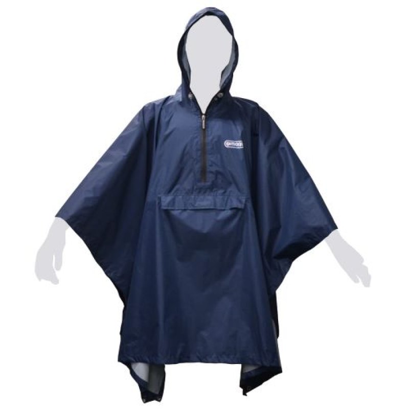 画像1: OUTDOOR PRODUCTS 防水 レインポンチョ バーサタイル 1着5役 フリーサイズ(145-185cm) ネイビー [ B0B4N9RBW1 / 4560497095904 / 22074 ] (1)