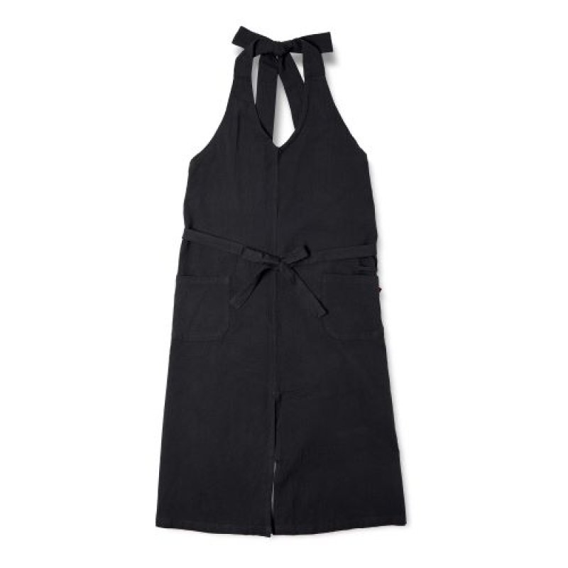 画像1: 〇kukugoto 「 2way リンク 」 エプロン 着丈135cm 身幅115cm 黒 70637 [ B09P8J113W / 4562311170637 / /  ] (1)