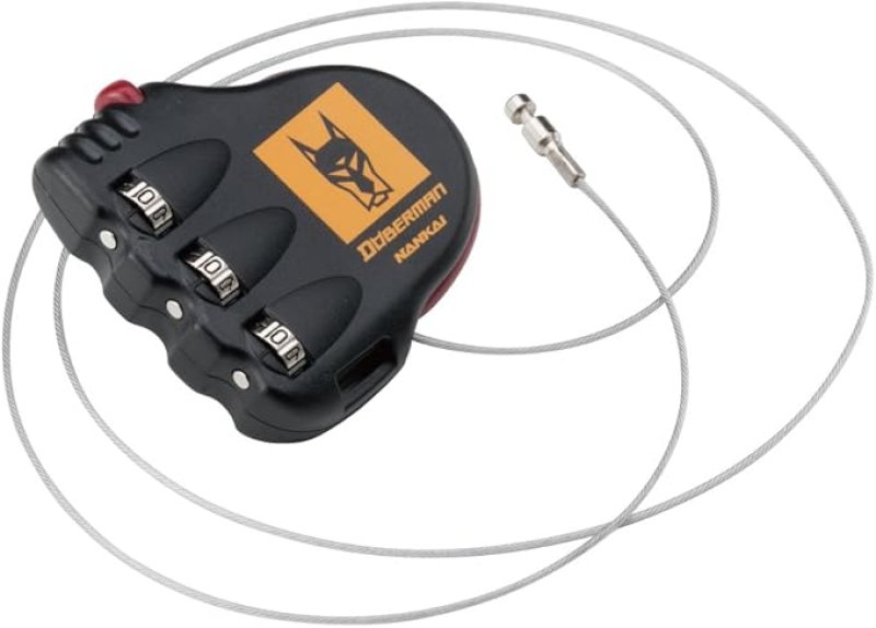 画像1: ◇南海部品ドーベルマン(DOBERMAN) ポケッタブルワイヤーロック DBL-003 DBL-003 [ B01CDY4PWY / 4562391097183 / / 5821386 ] (1)