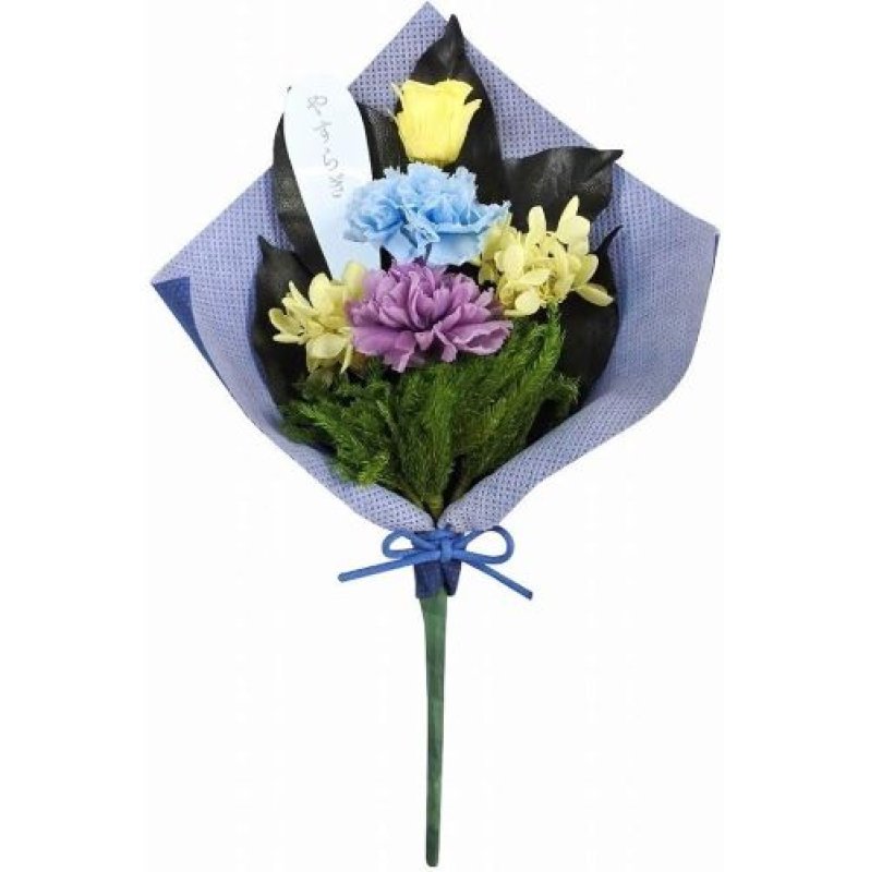 画像1: ☆スープ(Soup) プリザーブド仏花 いろどり 青 C20781 [ B07GW9Y8KY / 4562460434192 / NO.807 / ] (1)