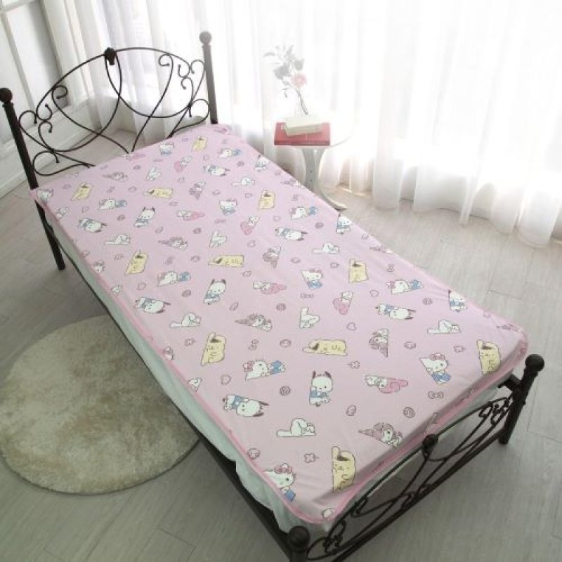 画像1: サンリオ(SANRIO) サンリオキャラクターズ パイル生地 おねしょシーツ シングル:100×205cm ピンク SS-31-207-46 [ B0CPCSLQV4 / 4570079235635 / SS-31-207-46 ] (1)