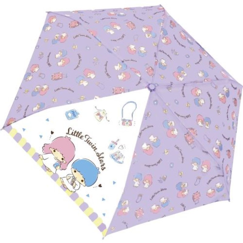 画像1: ジェイズプランニング 折畳傘キキ＆ララパープルキュート 53cm 90445 [ B0CVRVFZPK / 4570171338357 / 90445 ] (1)