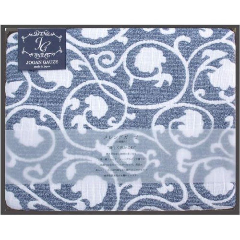 画像1: 〇成願 ガーゼケット 4重 ガーゼ ギフト 日本製 洗える ネイビー 140×200cm サラサメレンゲ JGMG-1000 NB [ B08BCPWFG1 / 4571116594067 / / ] (1)